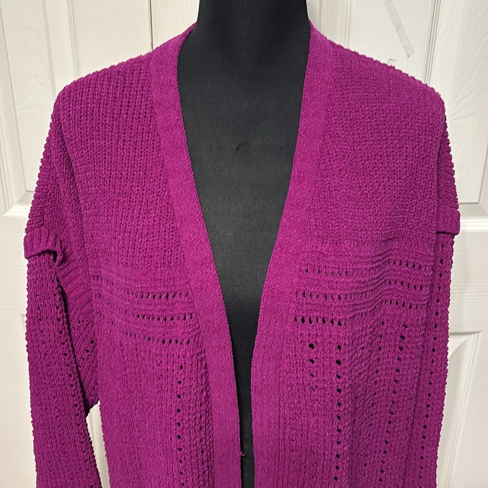 Terra & Sky Plus Open Front Cardigan - Picture 3 of 12